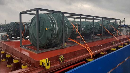 Equipment transported